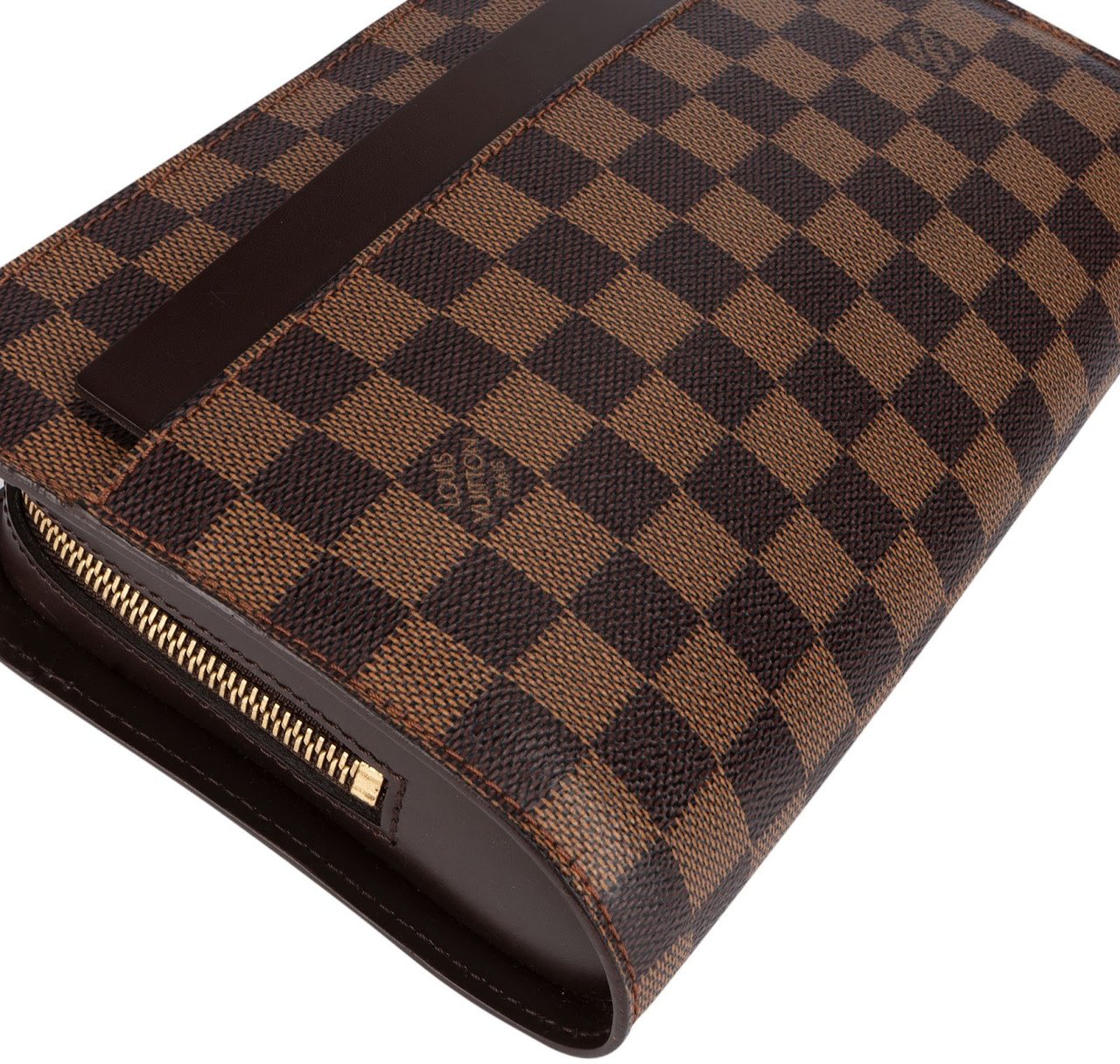 Louis Vuitton Louis Vuitton Monogram Damier Ebene Sant Louis Clutch Bruin