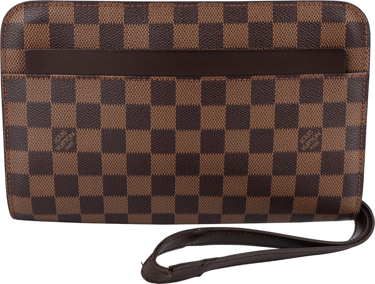 Louis Vuitton Louis Vuitton Monogram Damier Ebene Sant Louis Clutch Bruin