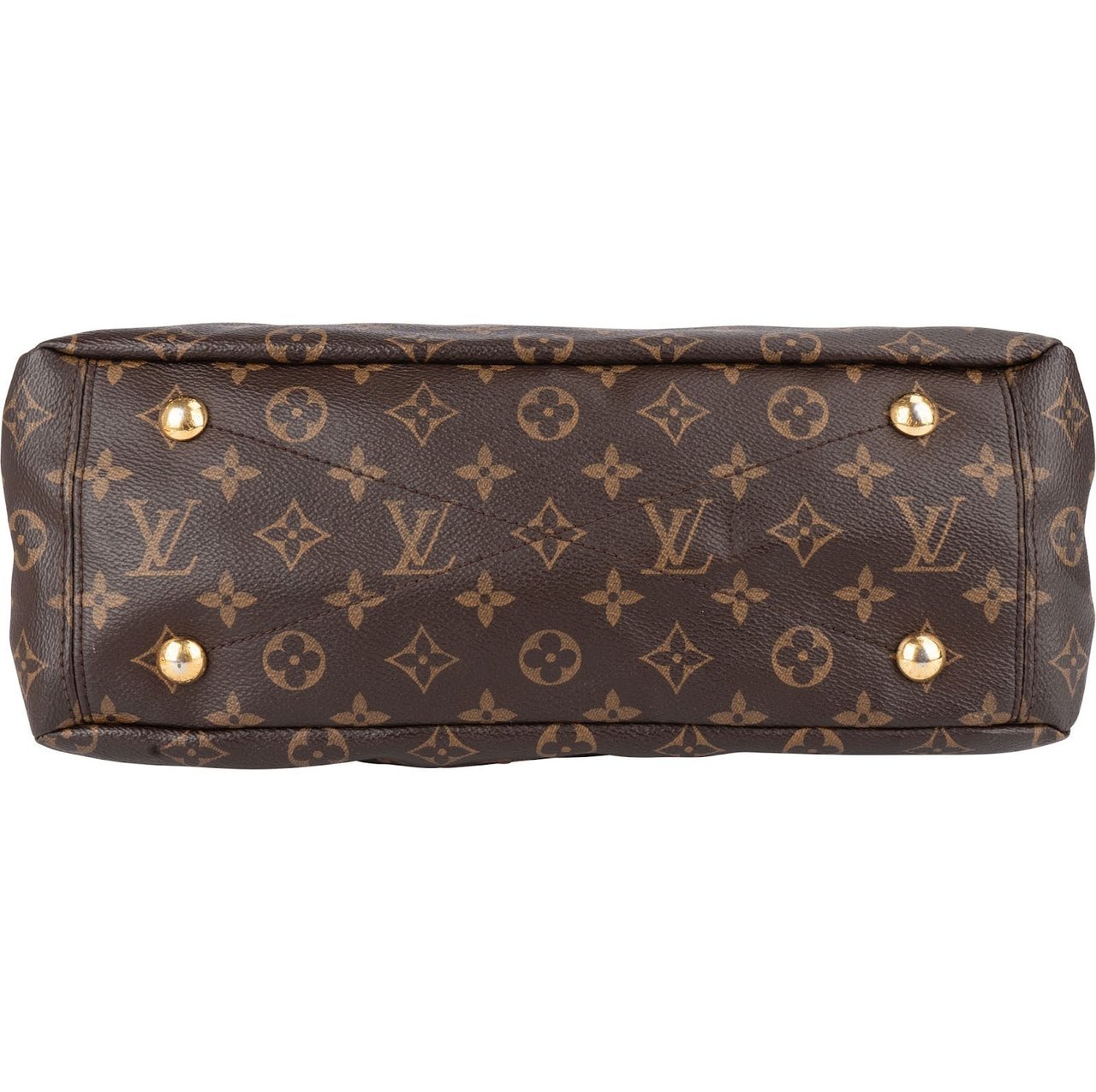 Louis Vuitton Louis Vuitton Monogram Canvas Pallas MM Handbag Bruin