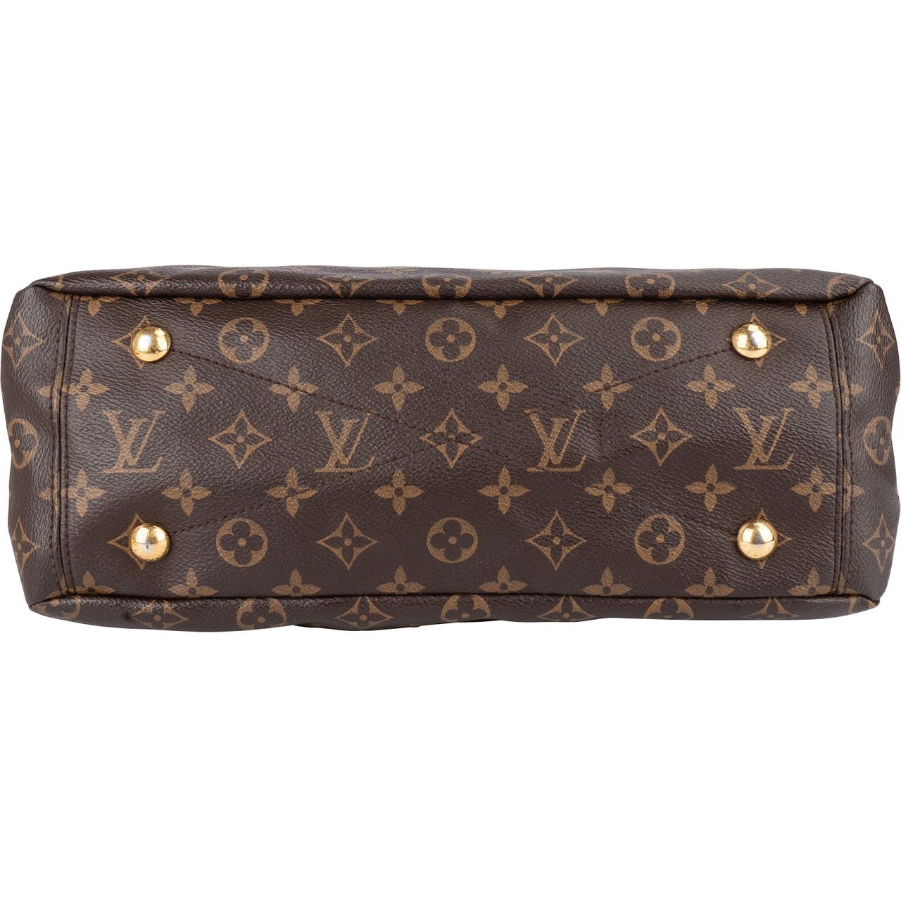 Louis Vuitton Monogram Canvas Pallas MM Handbag Bruin