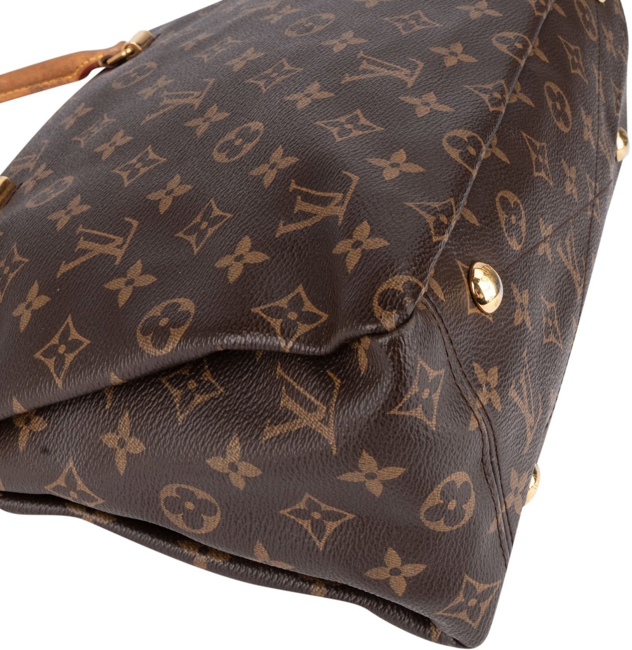 Louis Vuitton Monogram Canvas Pallas MM Handbag Bruin