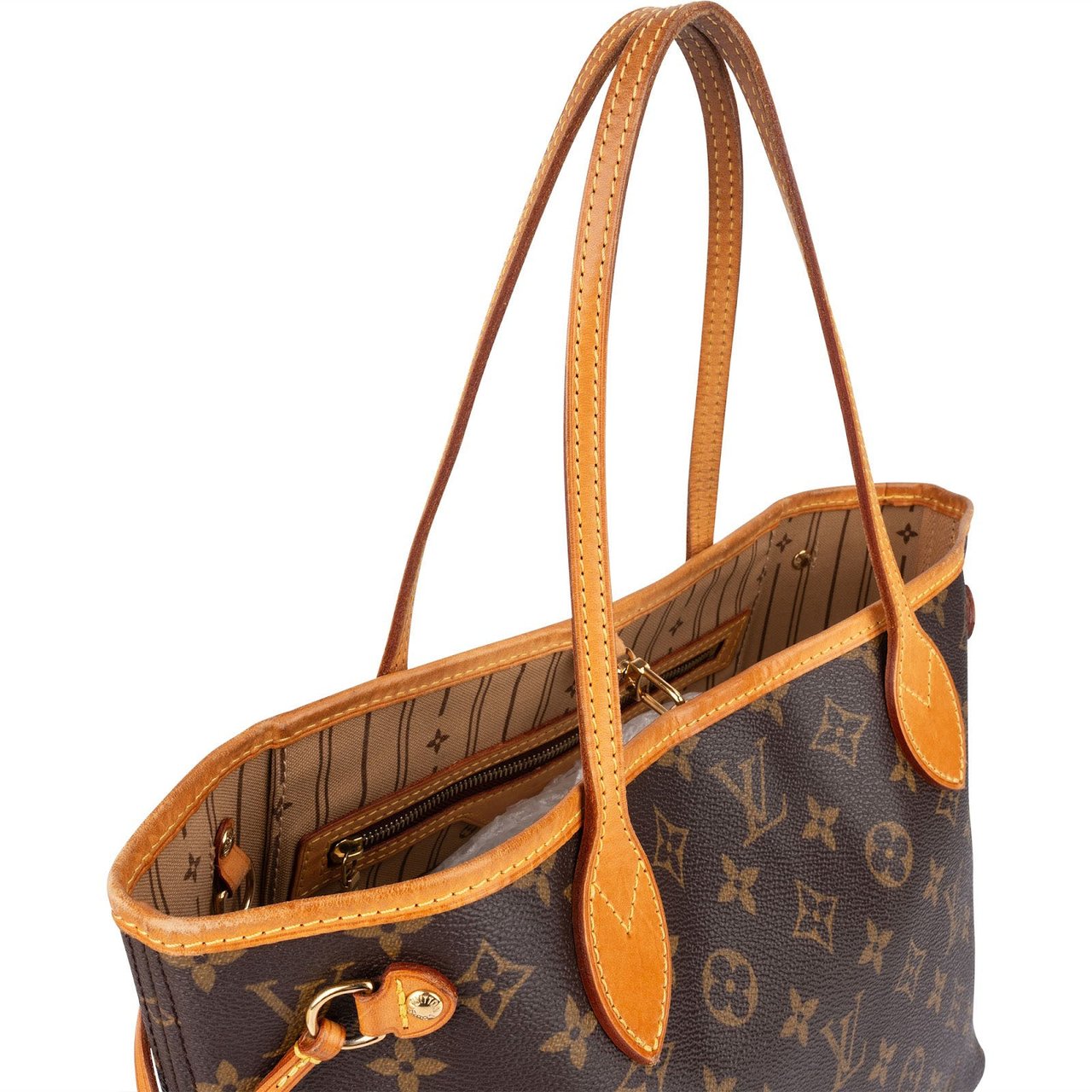 Louis Vuitton Louis Vuitton Monogram Canvas Neverfull PM Shoulder Bag Bruin