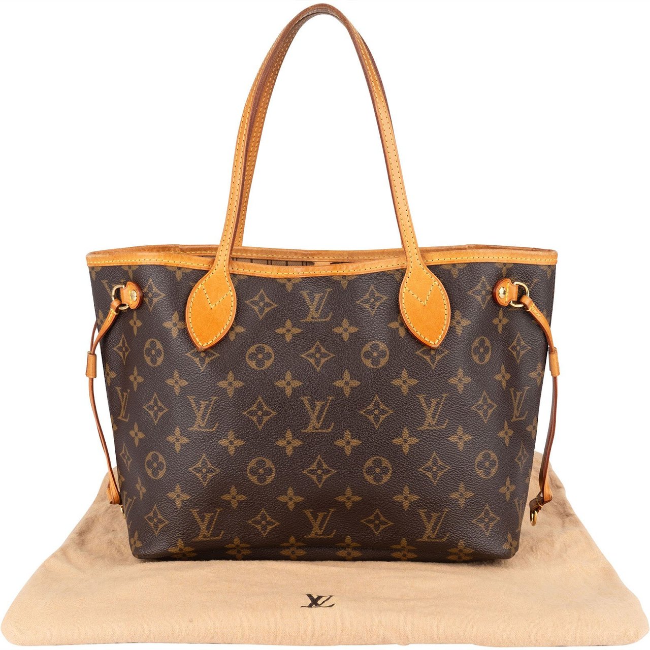 Louis Vuitton Louis Vuitton Monogram Canvas Neverfull PM Shoulder Bag Bruin