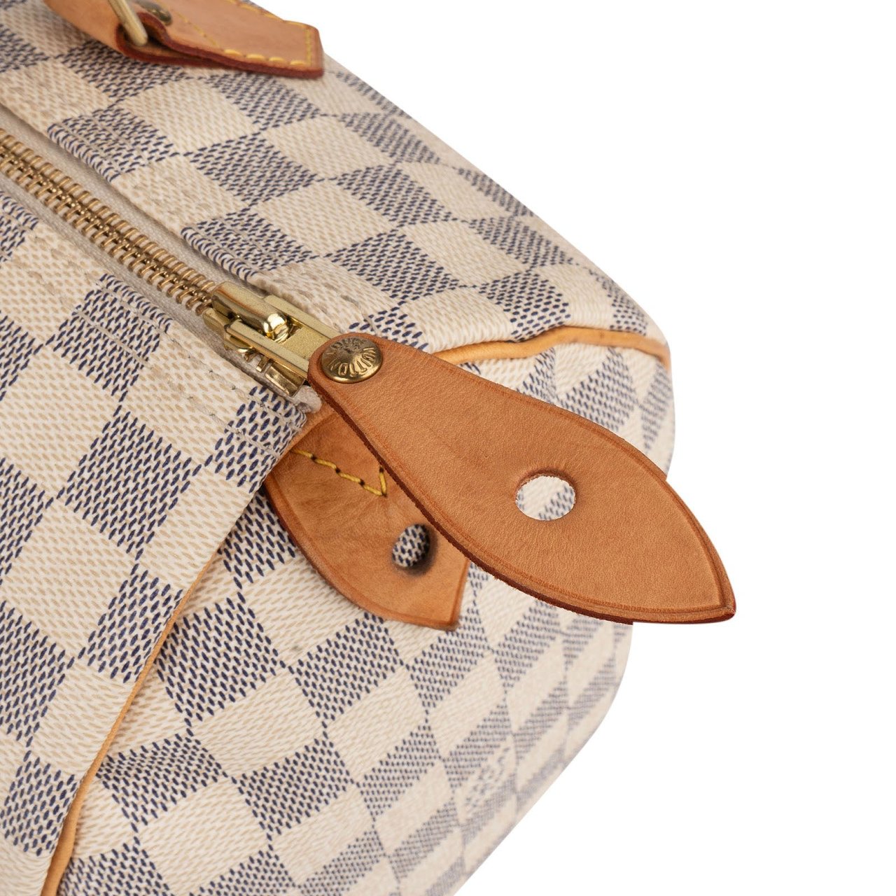 Louis Vuitton Louis Vuitton Monogram Damier Azur Speedy 30 Handbag Beige