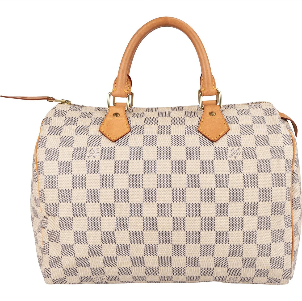 Louis Vuitton Louis Vuitton Monogram Damier Azur Speedy 30 Handbag Beige