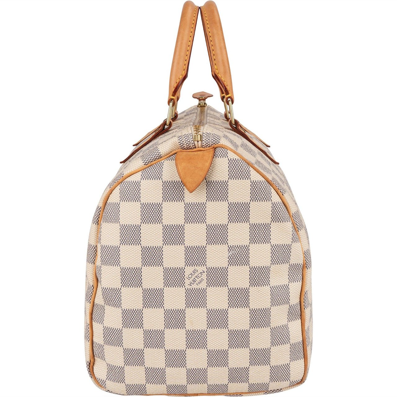 Louis Vuitton Louis Vuitton Monogram Damier Azur Speedy 30 Handbag Beige
