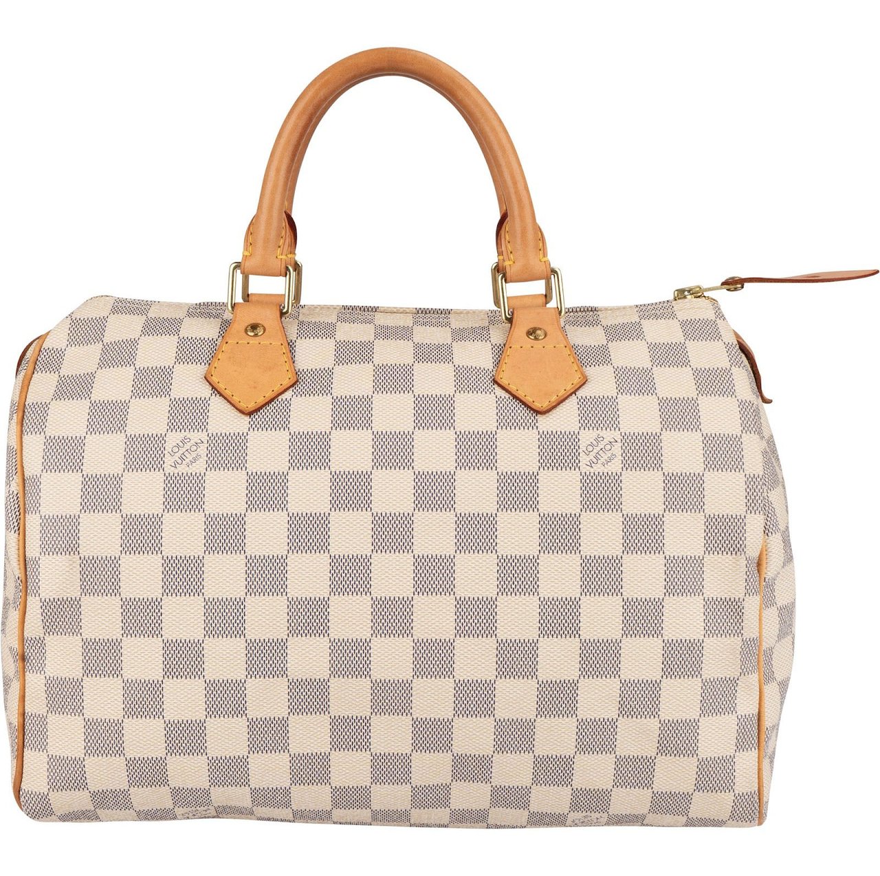 Louis Vuitton Louis Vuitton Monogram Damier Azur Speedy 30 Handbag Beige