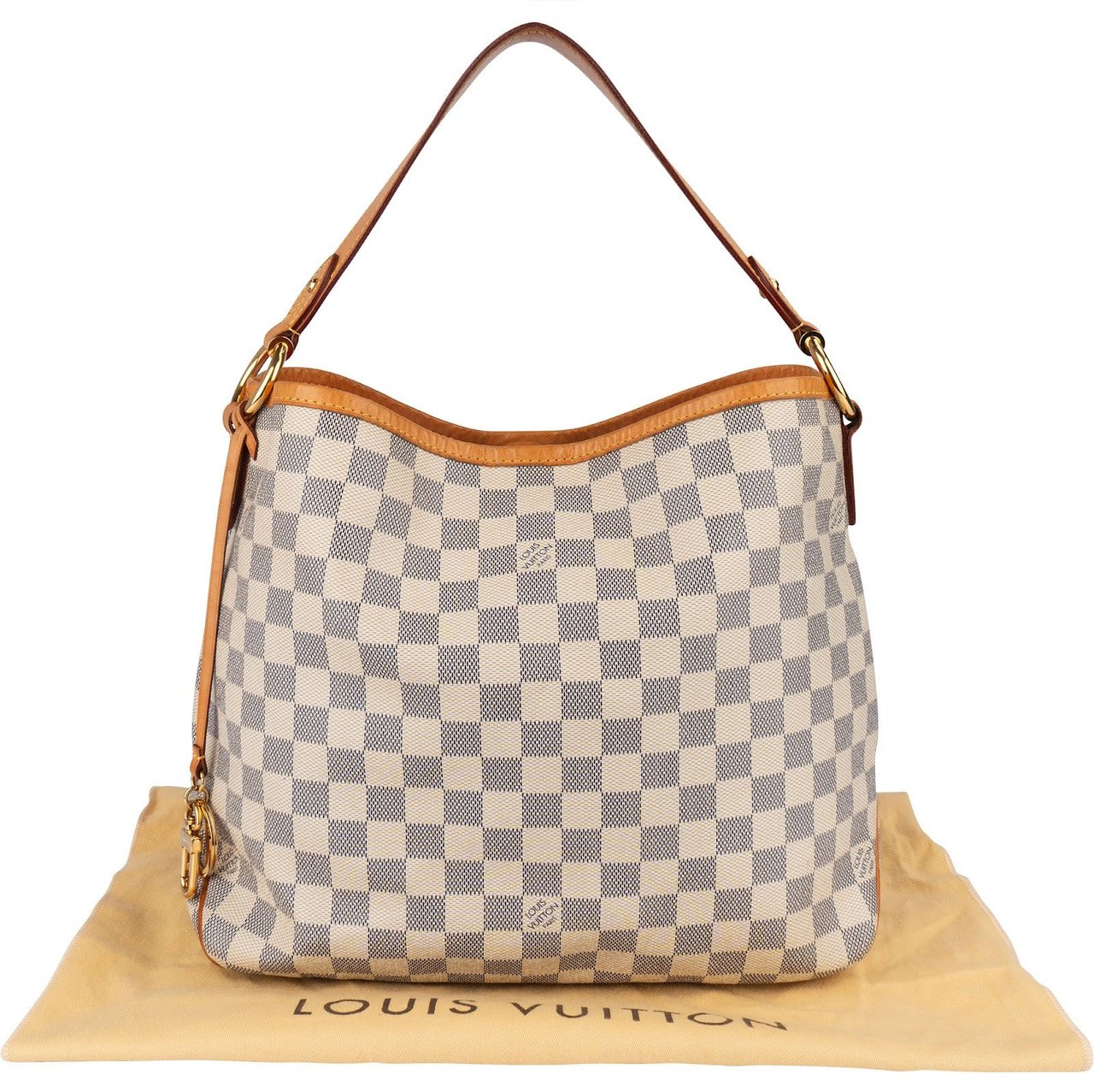 Louis Vuitton Louis Vuitton Monogram Damier Azur Canvas NM Delightful PM Handbag Wit