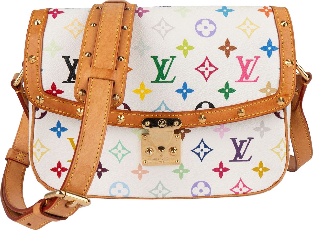 Louis Vuitton Louis Vuitton Monogram Canvas Murakami Multicolor Sologne Crossbody Bag Wit