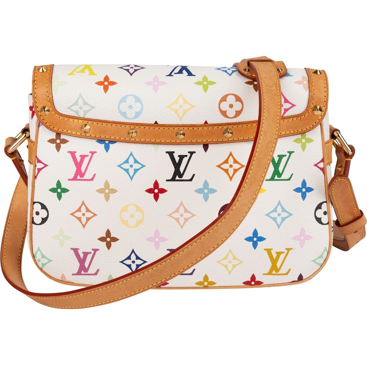 Louis Vuitton Louis Vuitton Monogram Canvas Murakami Multicolor Sologne Crossbody Bag Wit
