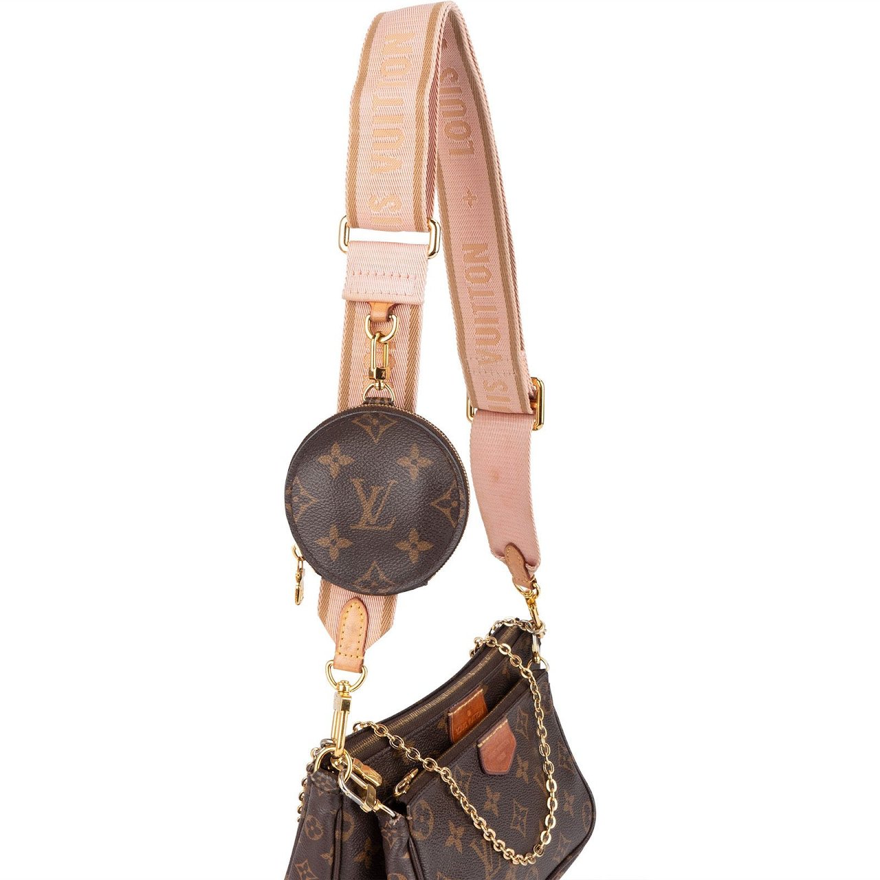 Louis Vuitton Louis Vuitton Monogram Canvas Multi Pochette Crossbody Bag Bruin