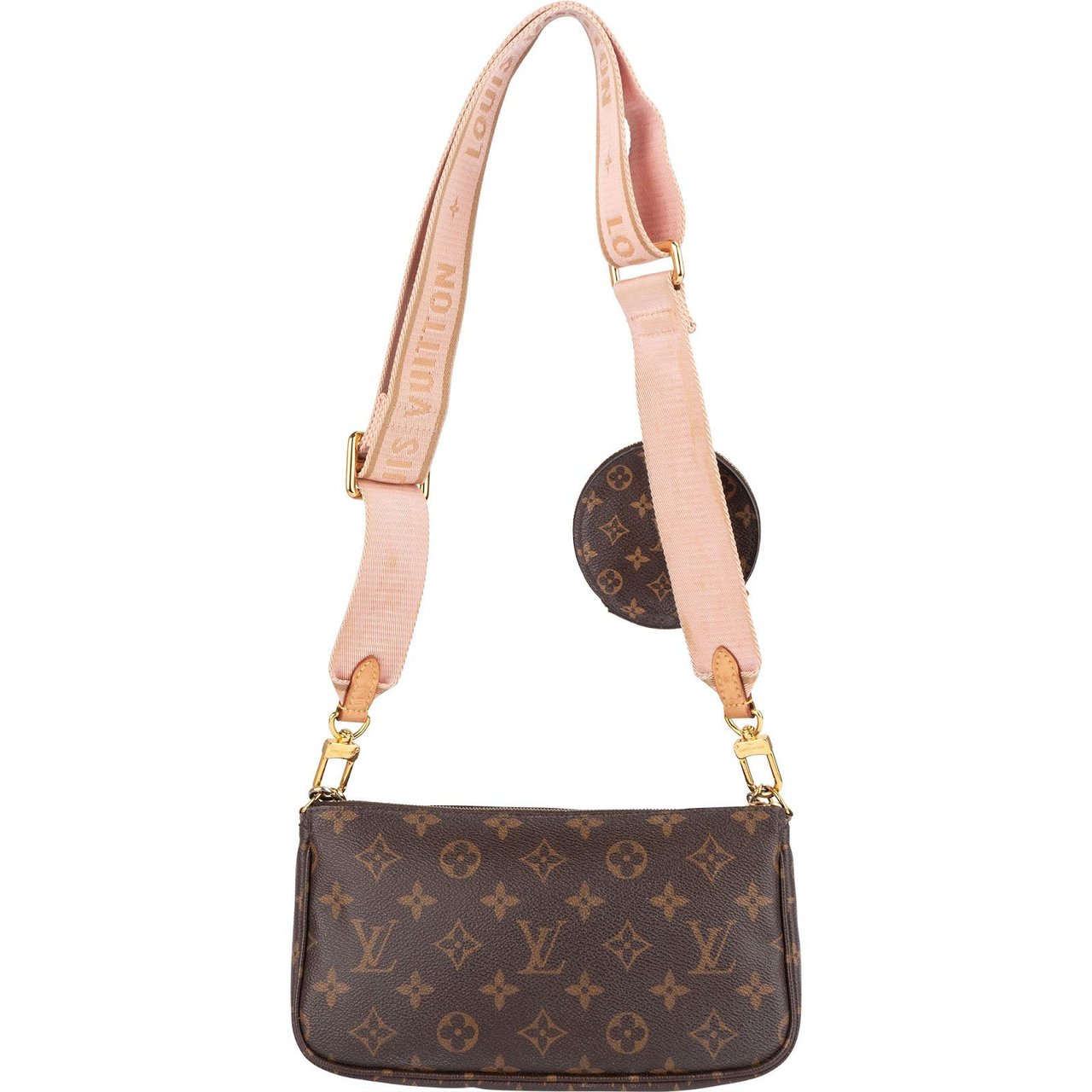 Louis Vuitton Louis Vuitton Monogram Canvas Multi Pochette Crossbody Bag Bruin
