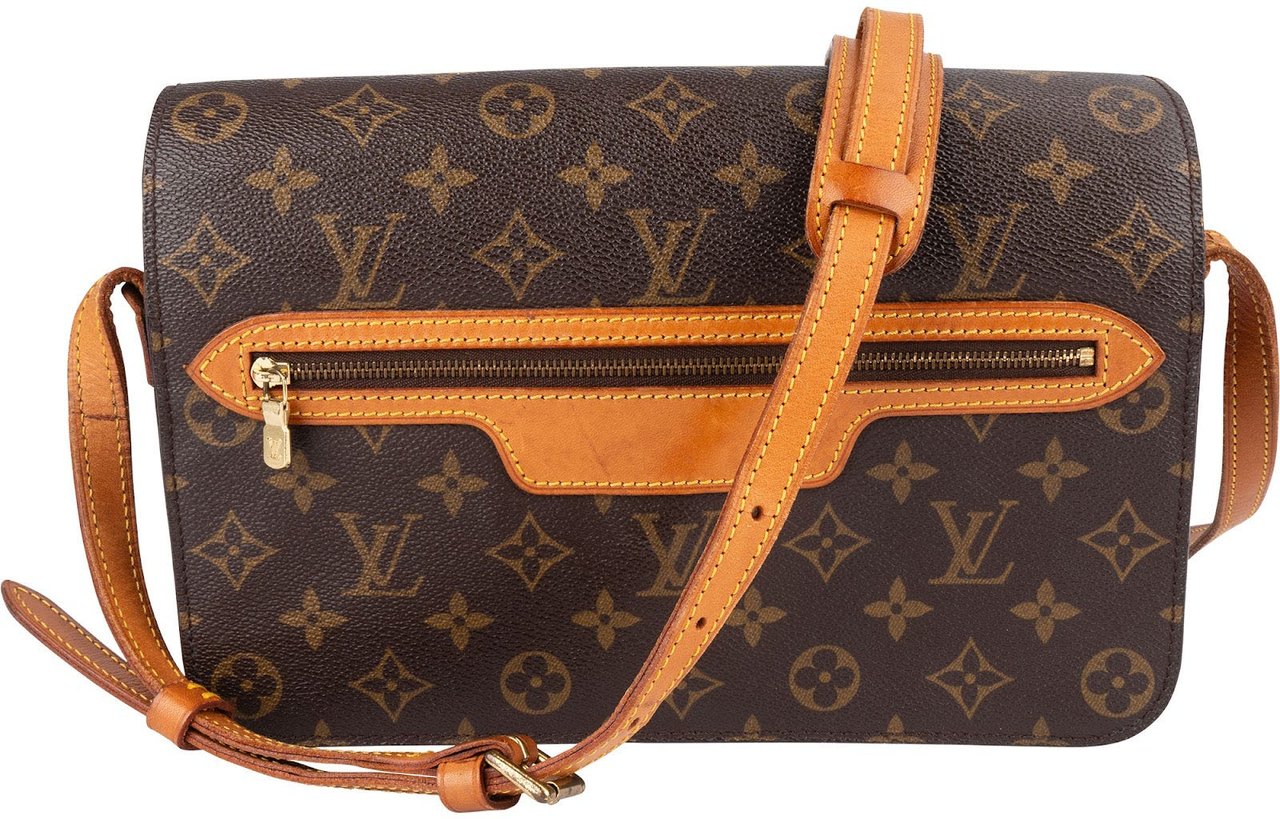 Louis Vuitton Louis Vuitton Monogram Canvas Saint Germain GM Crossbody Bag Bruin