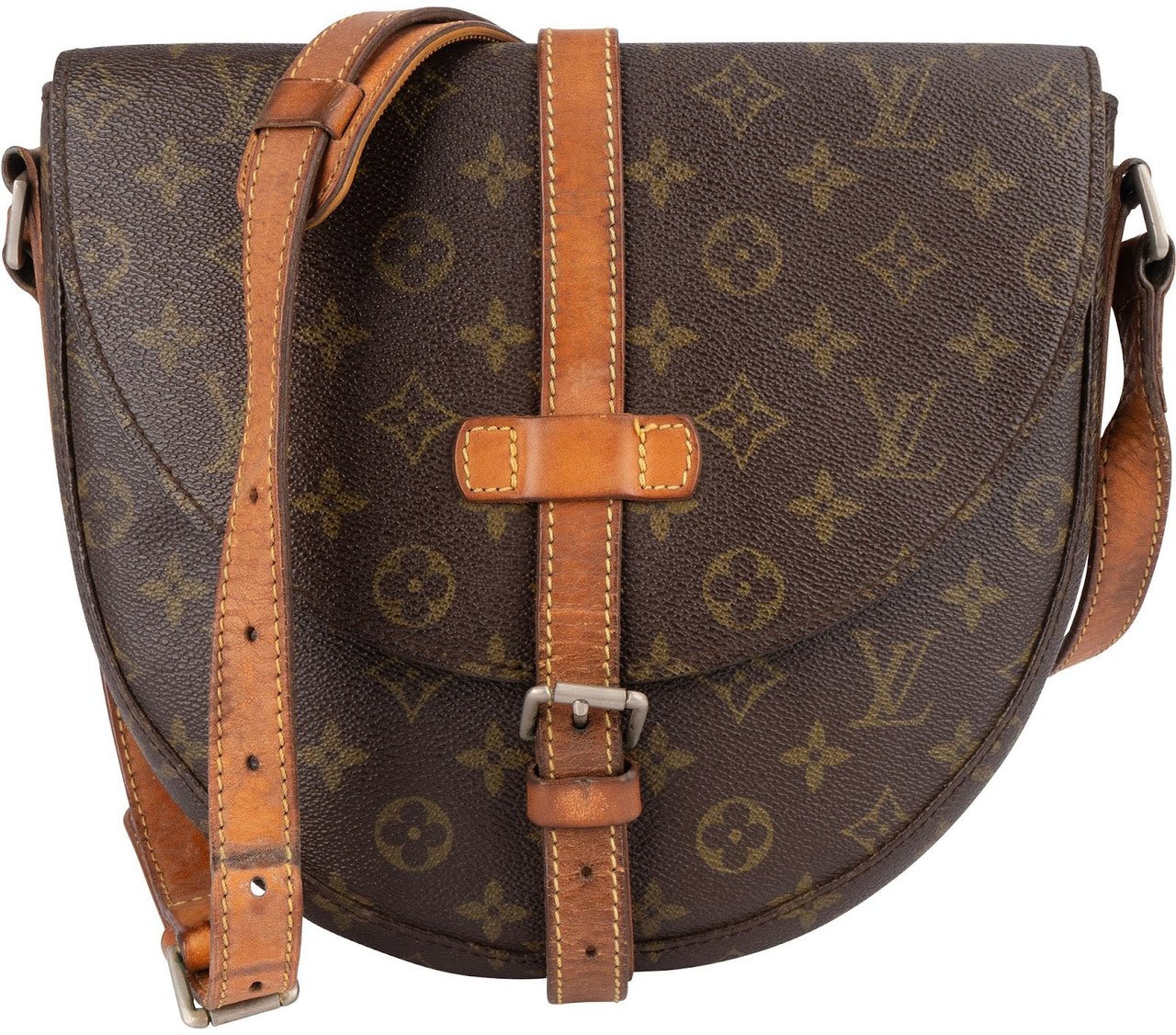 Louis Vuitton Louis Vuitton Monogram Canvas Chantilly GM Crossbody Bag Bruin