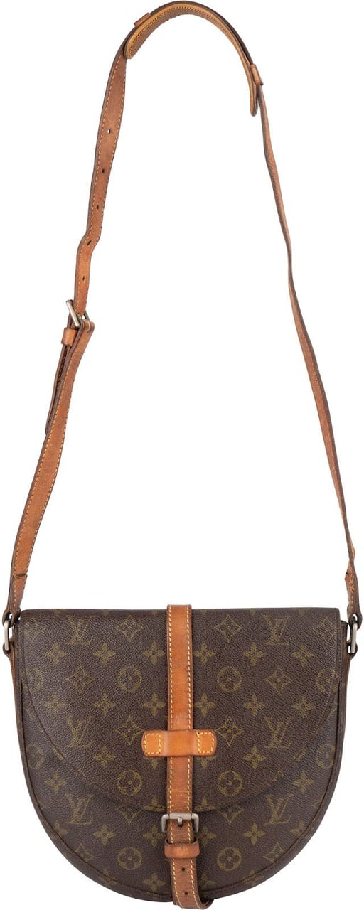 Louis Vuitton Louis Vuitton Monogram Canvas Chantilly GM Crossbody Bag Bruin