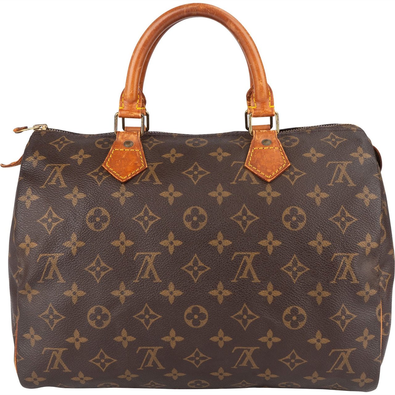 Louis Vuitton Louis Vuitton Monogram Canvas Speedy 30 Handbag Bruin