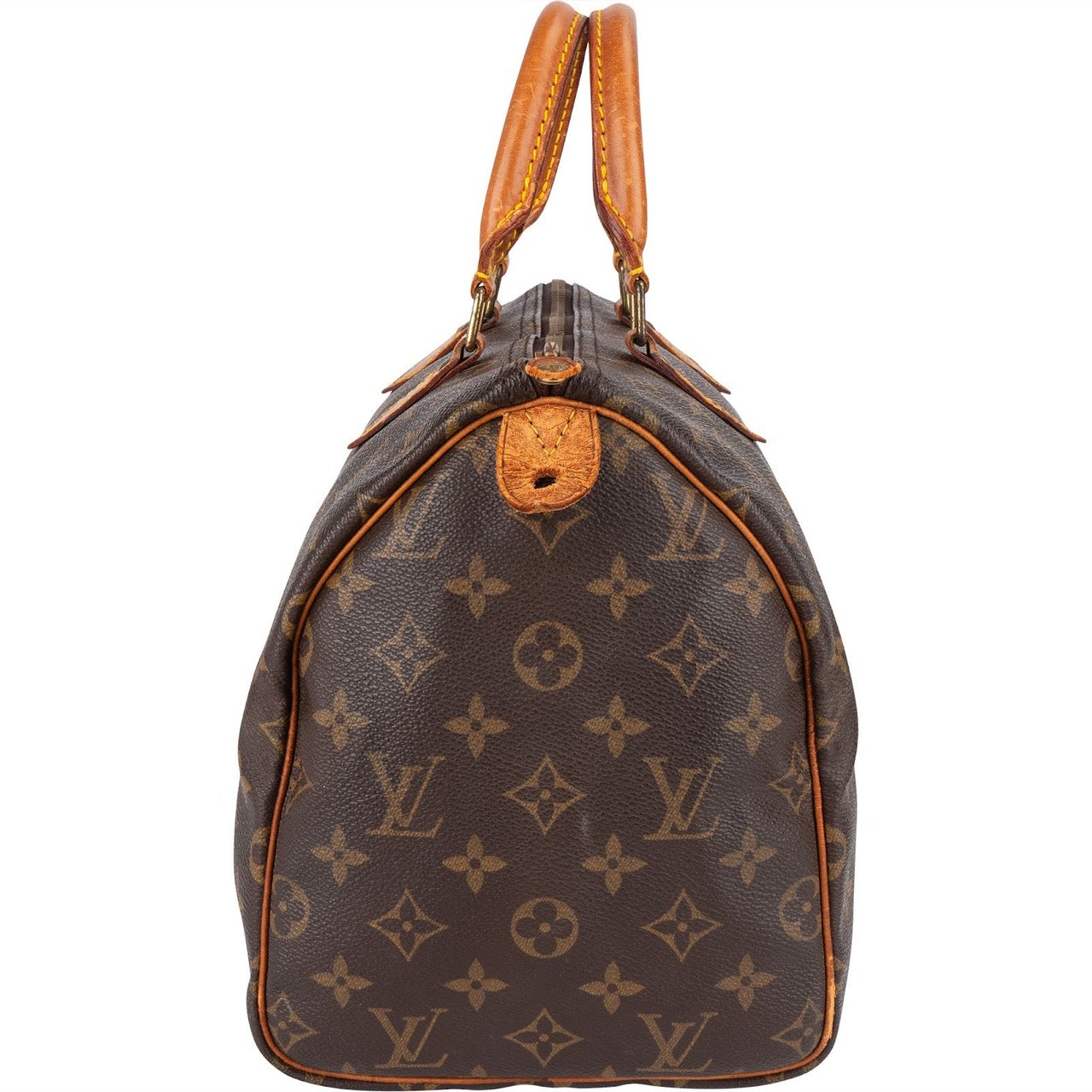 Louis Vuitton Louis Vuitton Monogram Canvas Speedy 30 Handbag Bruin