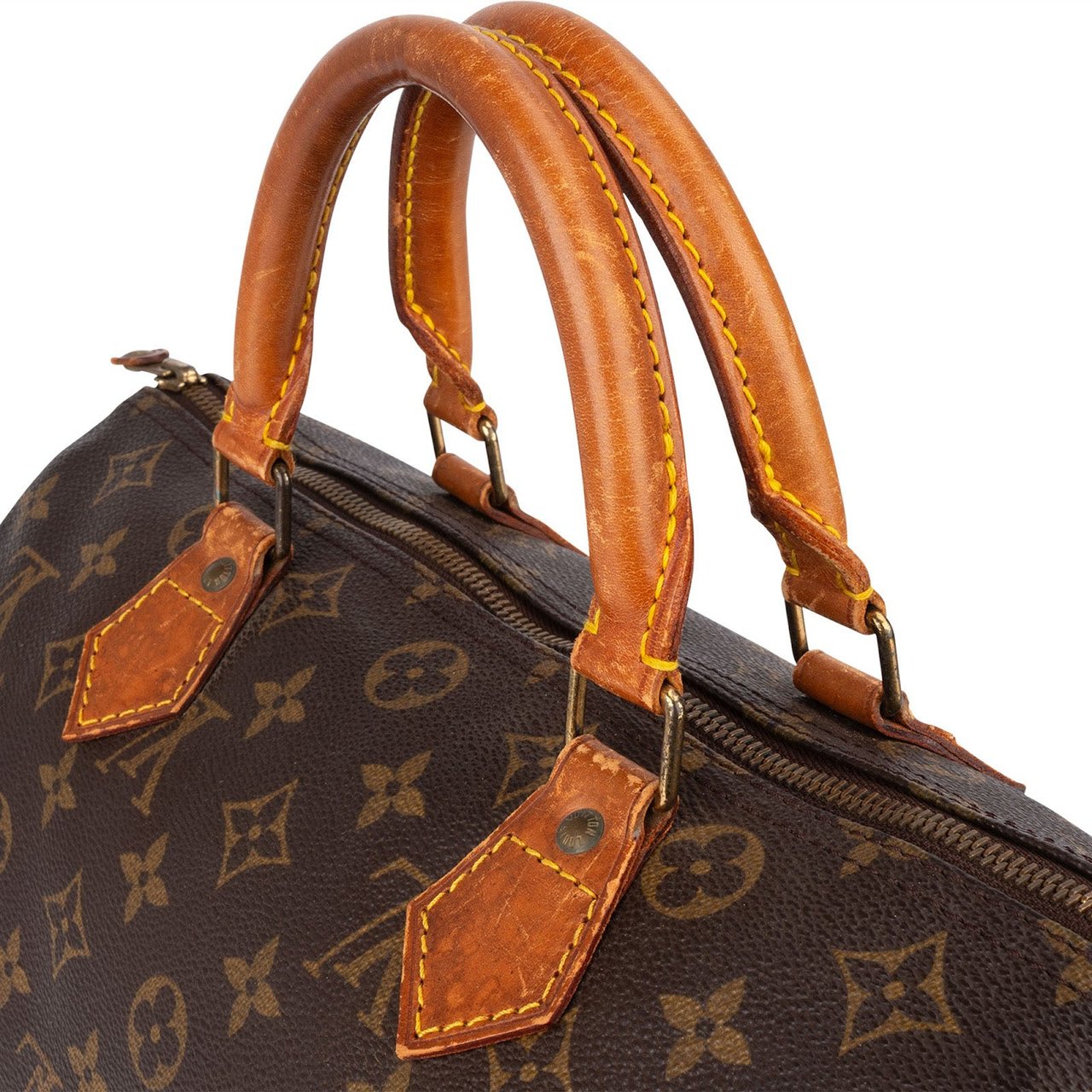 Louis Vuitton Louis Vuitton Monogram Canvas Speedy 30 Handbag Bruin