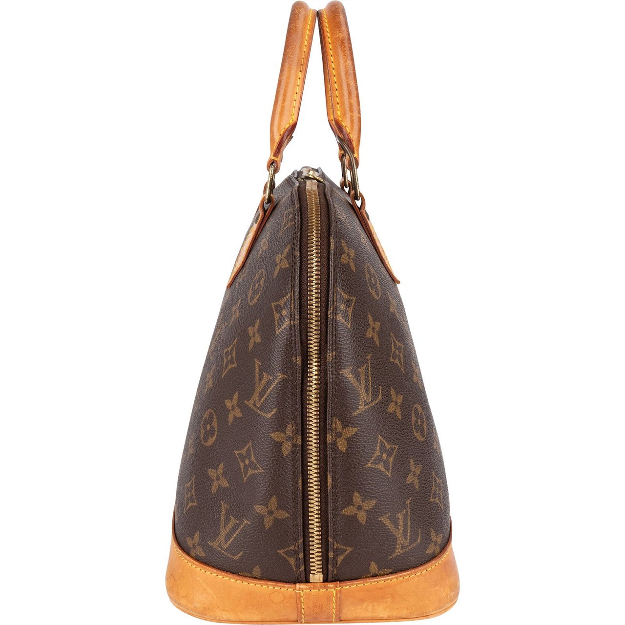 Louis Vuitton Louis Vuitton Monogram Canvas Alma PM Handbag Bruin