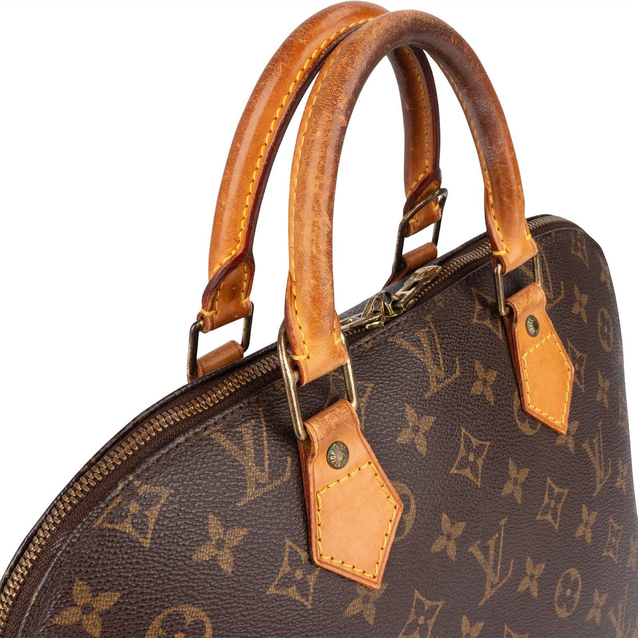 Louis Vuitton Louis Vuitton Monogram Canvas Alma PM Handbag Bruin