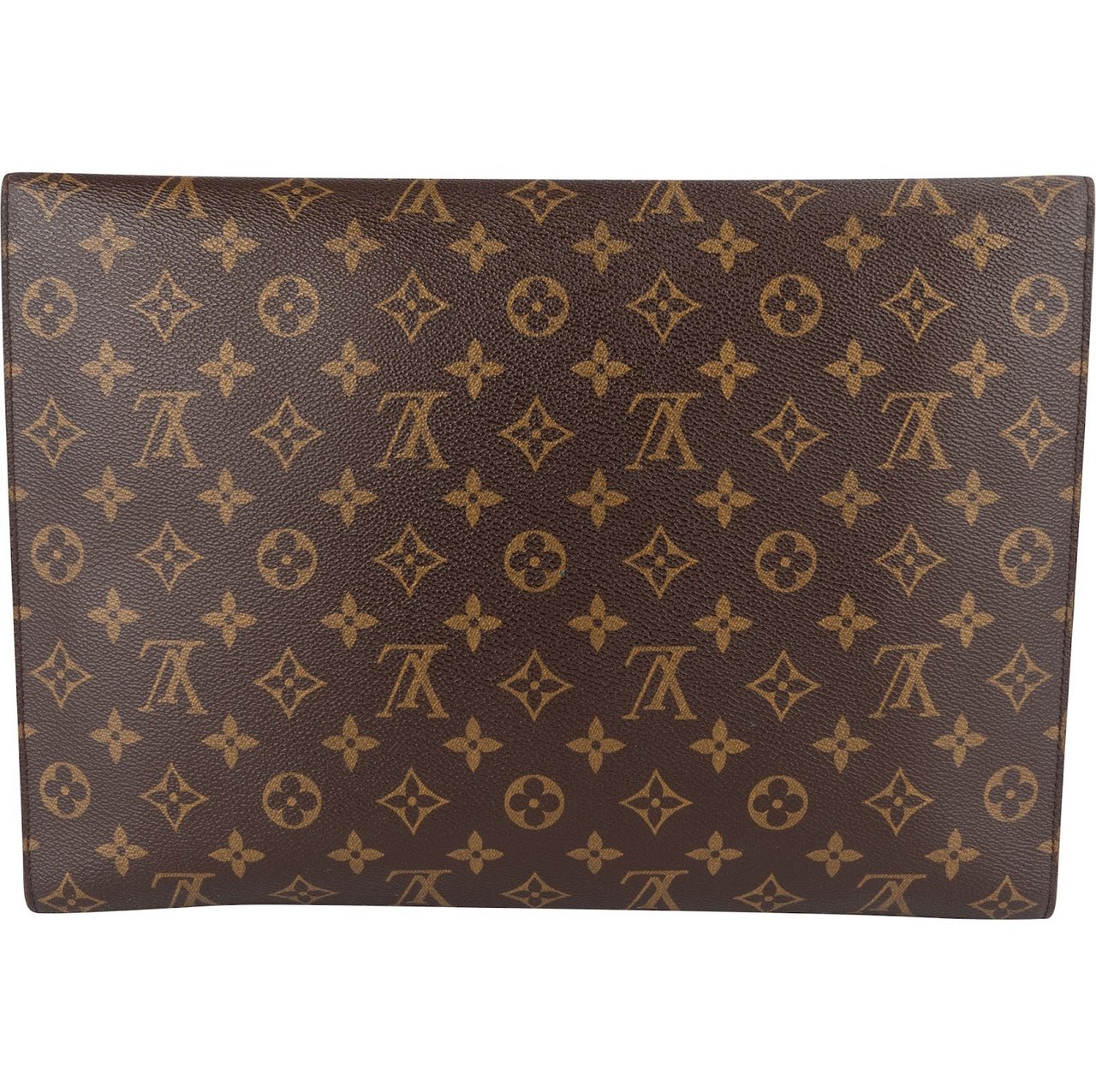 Louis Vuitton Louis Vuitton Monogram Canvas Porte Documents Laptop Clutch Bruin