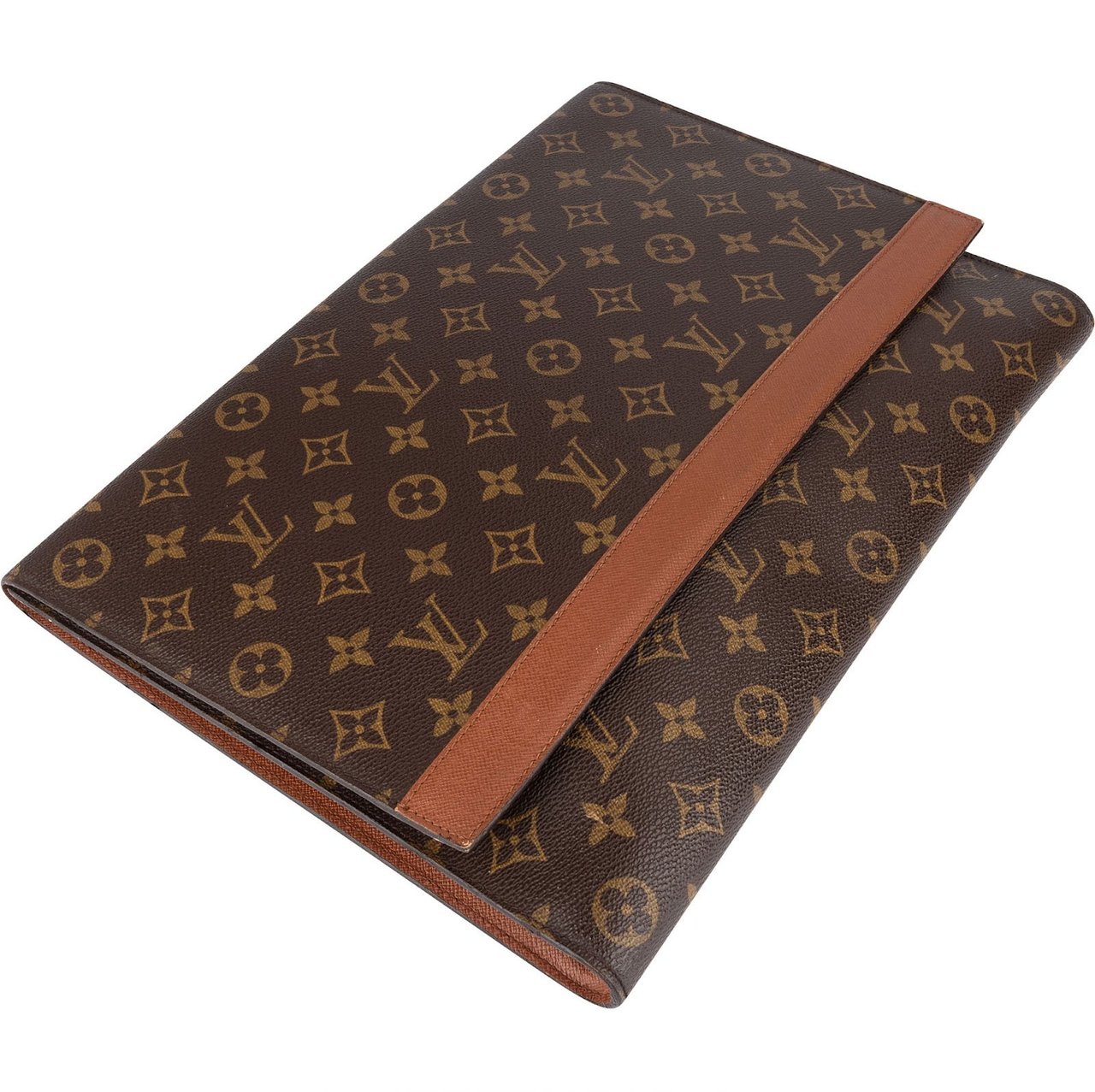 Louis Vuitton Louis Vuitton Monogram Canvas Porte Documents Laptop Clutch Bruin