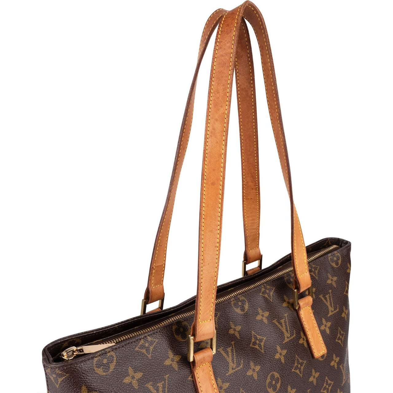Louis Vuitton Louis Vuitton Monogram Canvas Cabas Mezzo Shoulder Bag Bruin