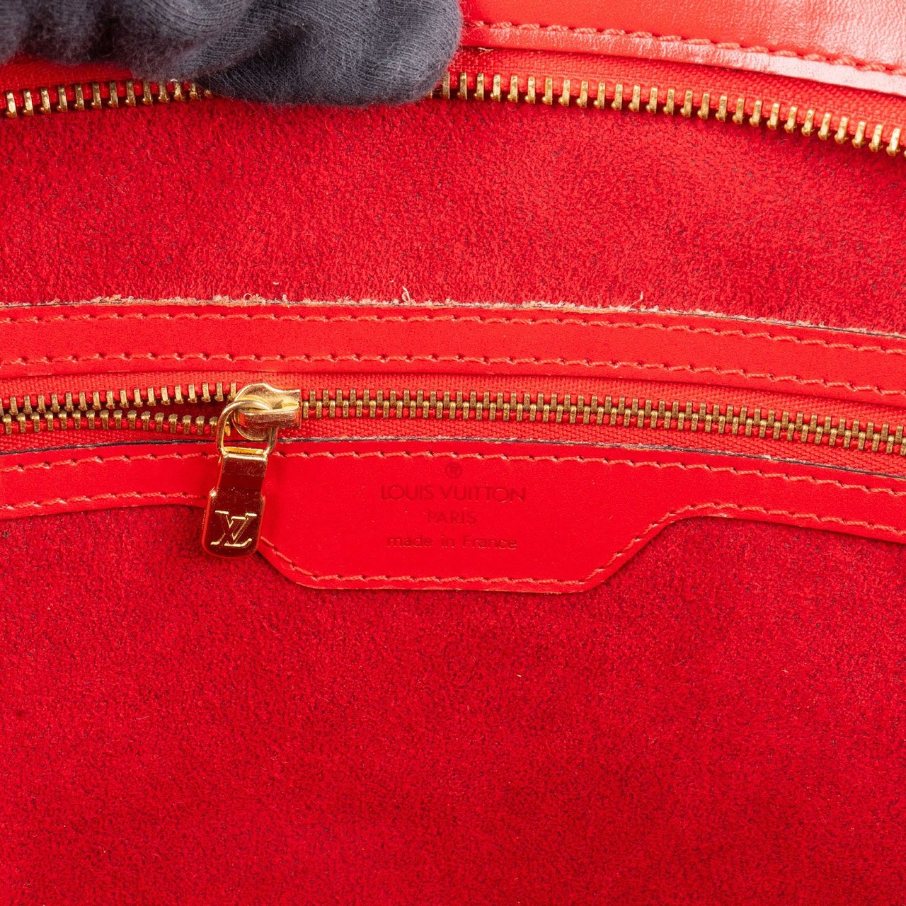 Louis Vuitton Louis Vuitton Red Epi Leather Saint Jacques GM Shoulder Bag Rood