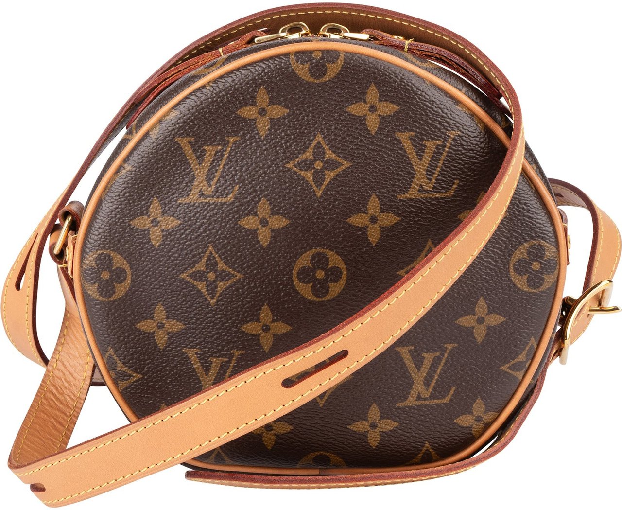 Louis Vuitton Monogram Canvas Boite Chapeau Souple PM Crossbody Bag Bruin