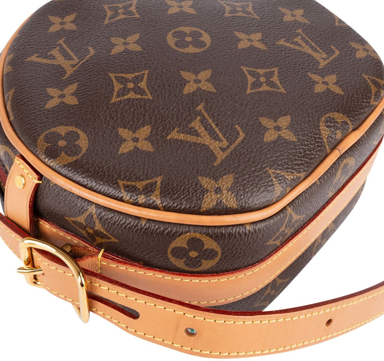Louis Vuitton Monogram Canvas Boite Chapeau Souple PM Crossbody Bag Bruin