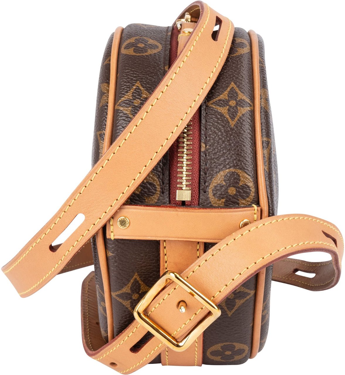 Louis Vuitton Monogram Canvas Boite Chapeau Souple PM Crossbody Bag Bruin