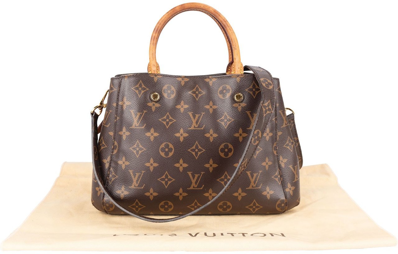Louis Vuitton Louis Vuitton Monogram Canvas Montaigne PM Handbag Bruin