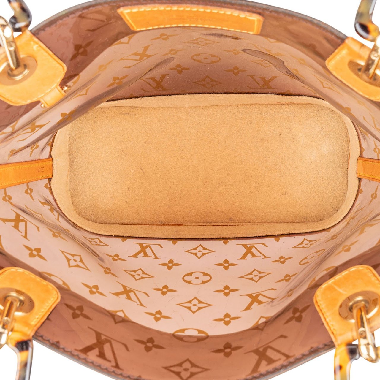 Louis Vuitton Louis Vuitton Monogram Vinyl Sac Cabas Ambre PM Handbag Bruin