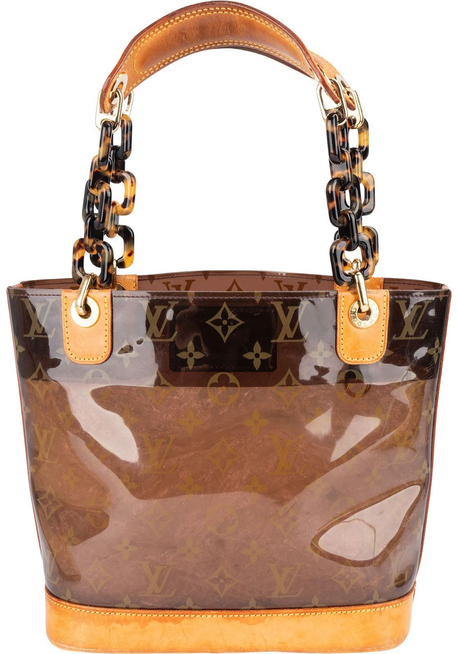 Louis Vuitton Louis Vuitton Monogram Vinyl Sac Cabas Ambre PM Handbag Bruin