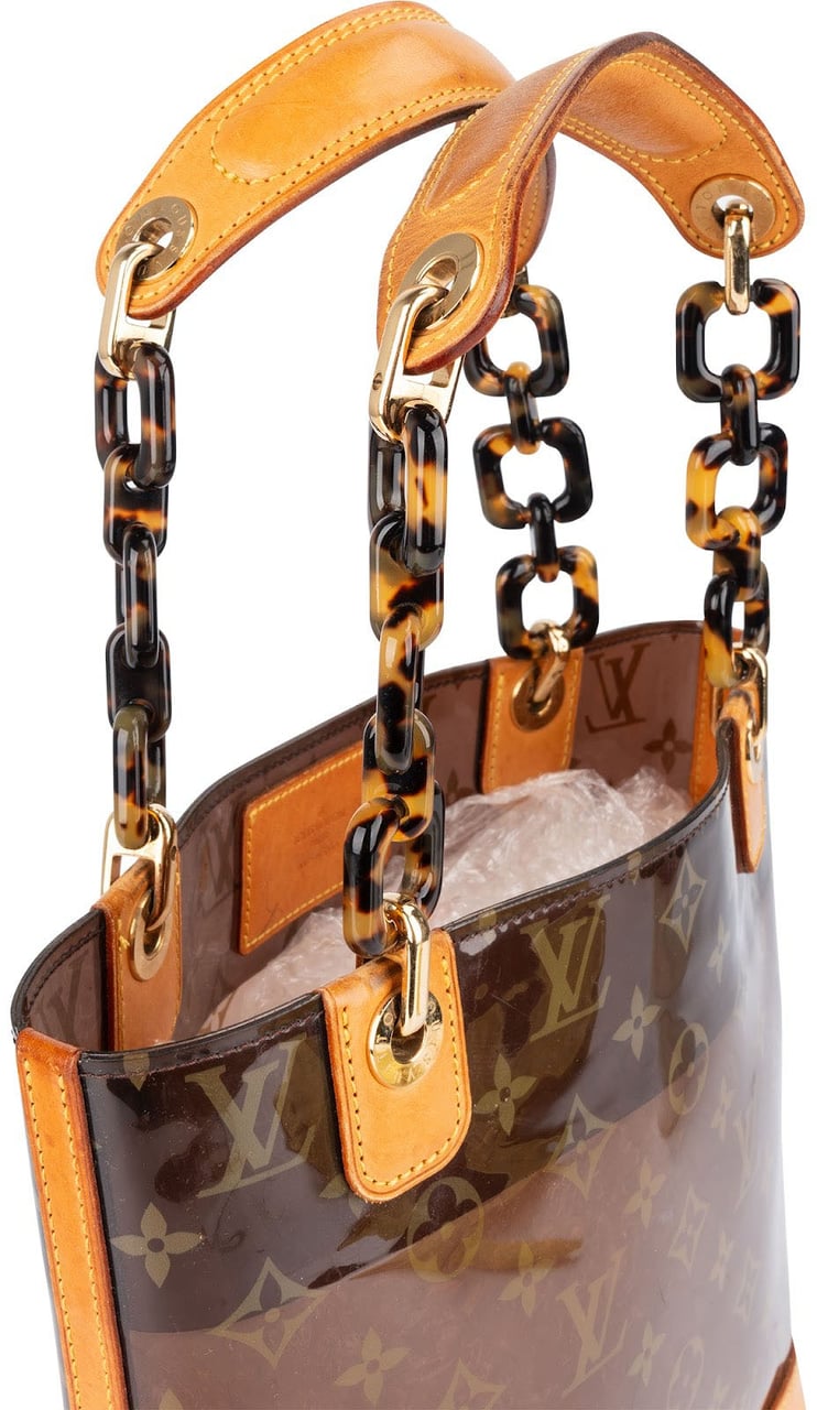 Louis Vuitton Louis Vuitton Monogram Vinyl Sac Cabas Ambre PM Handbag Bruin