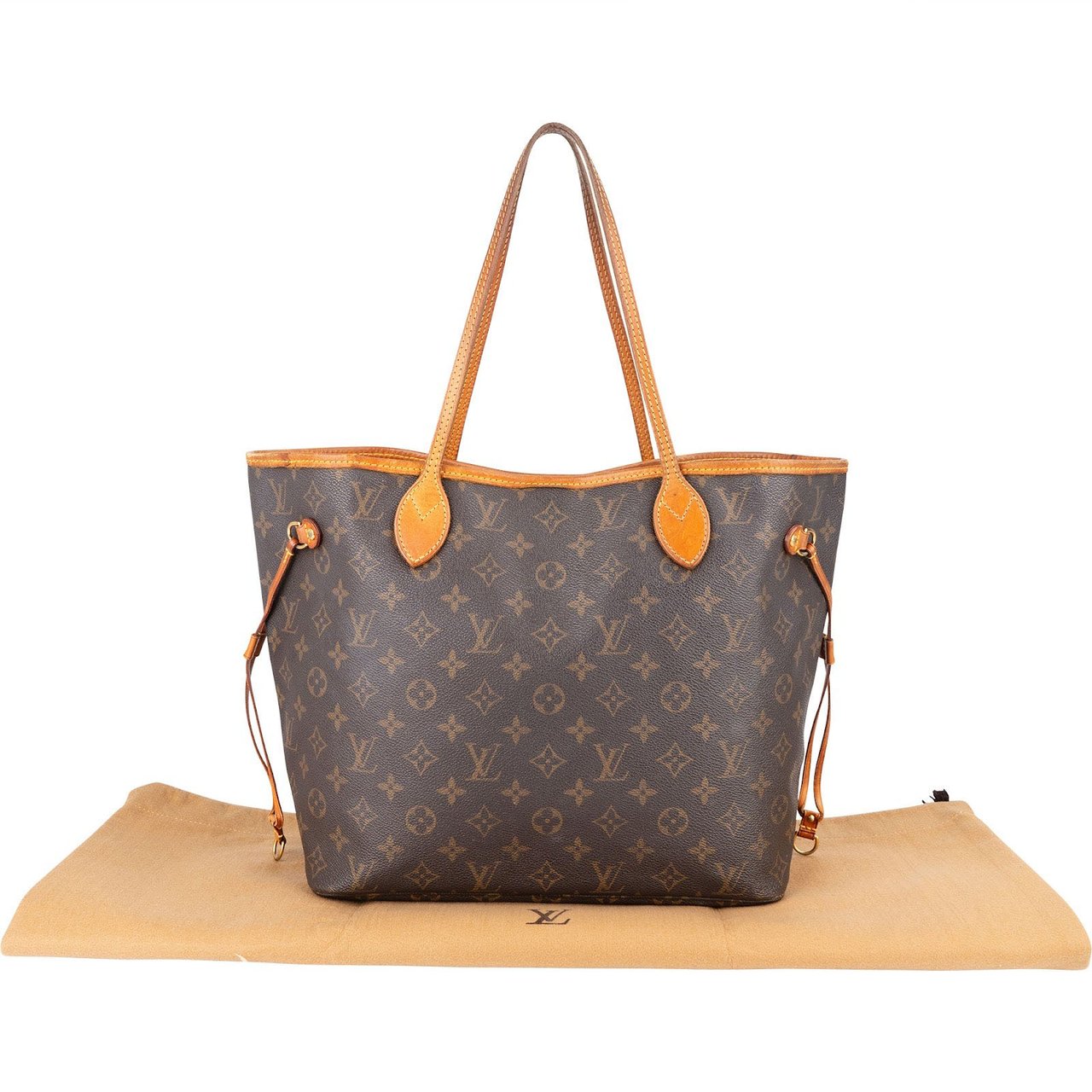 Louis Vuitton Louis Vuitton Monogram Canvas Neverfull MM Shoulder Bag Bruin