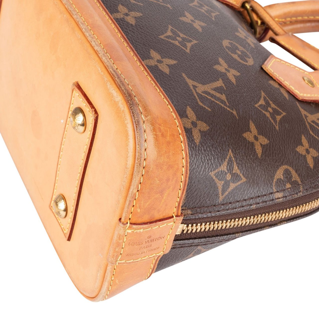 Louis Vuitton Louis Vuitton Monogram Canvas Alma BB Handbag Bruin