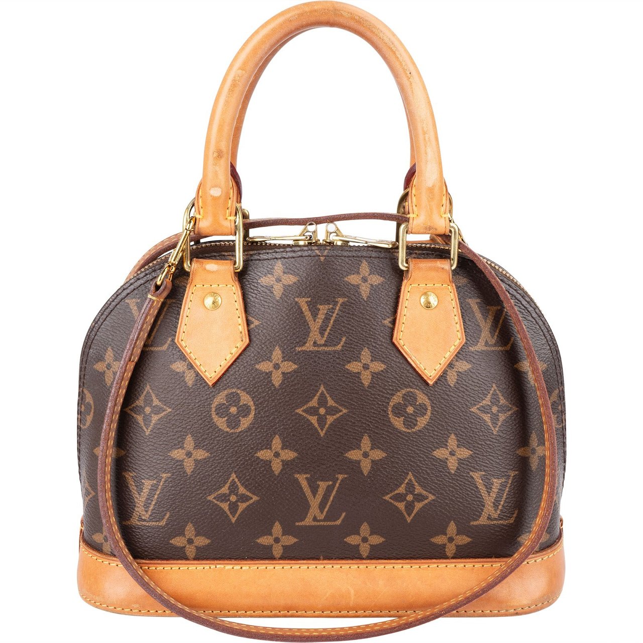 Louis Vuitton Monogram Canvas Alma BB Handbag Bruin