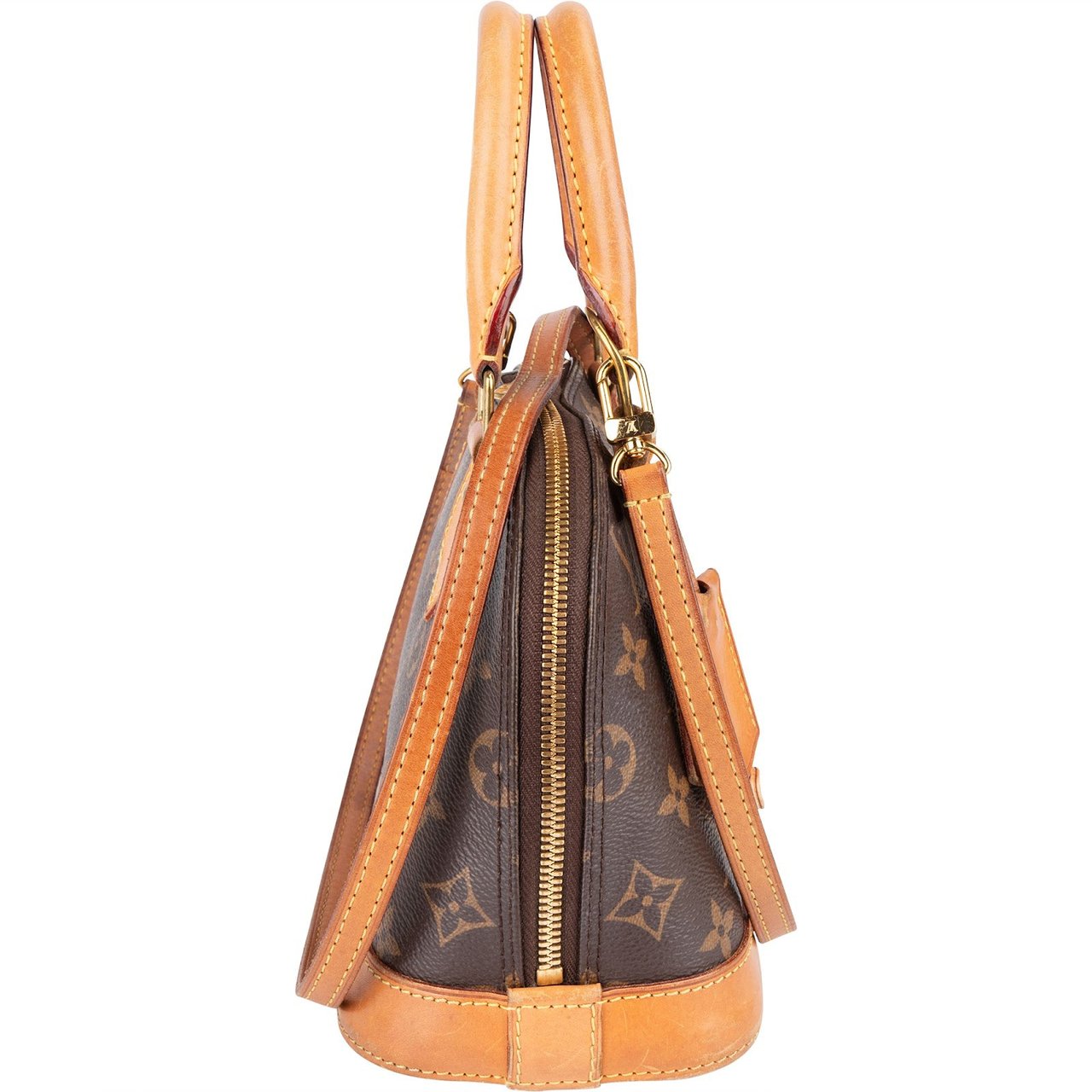 Louis Vuitton Monogram Canvas Alma BB Handbag Bruin
