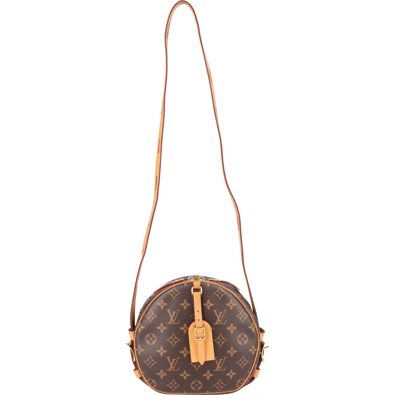 Louis Vuitton Monogram Canvas Boite Chapeau Souple MM Crossbody Bag Bruin
