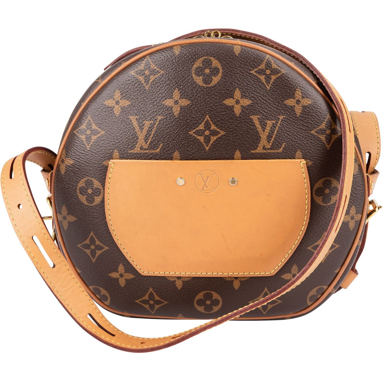 Louis Vuitton Monogram Canvas Boite Chapeau Souple MM Crossbody Bag Bruin