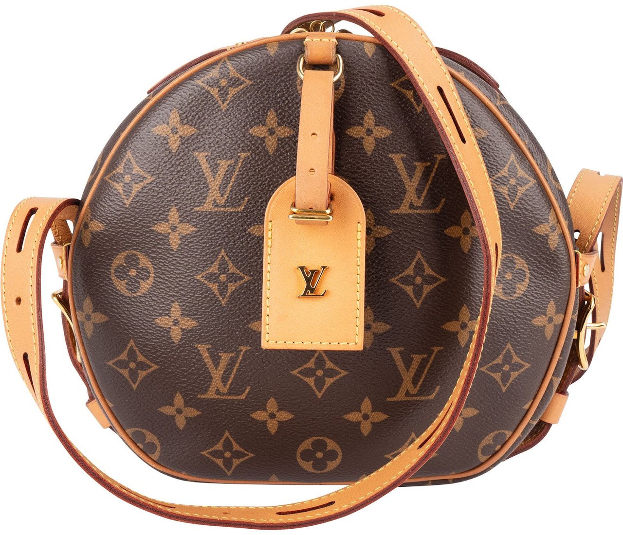 Louis Vuitton Louis Vuitton Monogram Canvas Boite Chapeau Souple MM Crossbody Bag Bruin