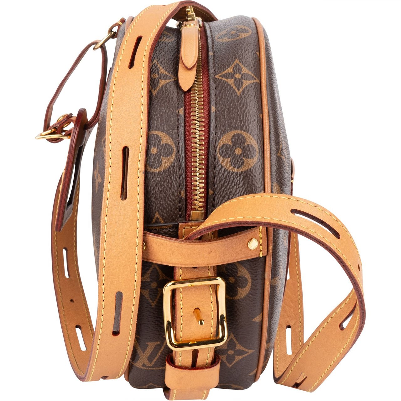 Louis Vuitton Monogram Canvas Boite Chapeau Souple MM Crossbody Bag Bruin
