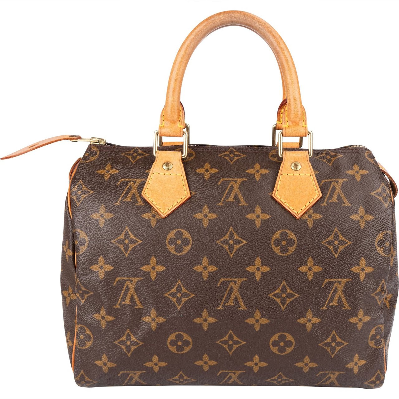 Louis Vuitton Louis Vuitton Monogram Canvas Speedy 25 Handbag Bruin
