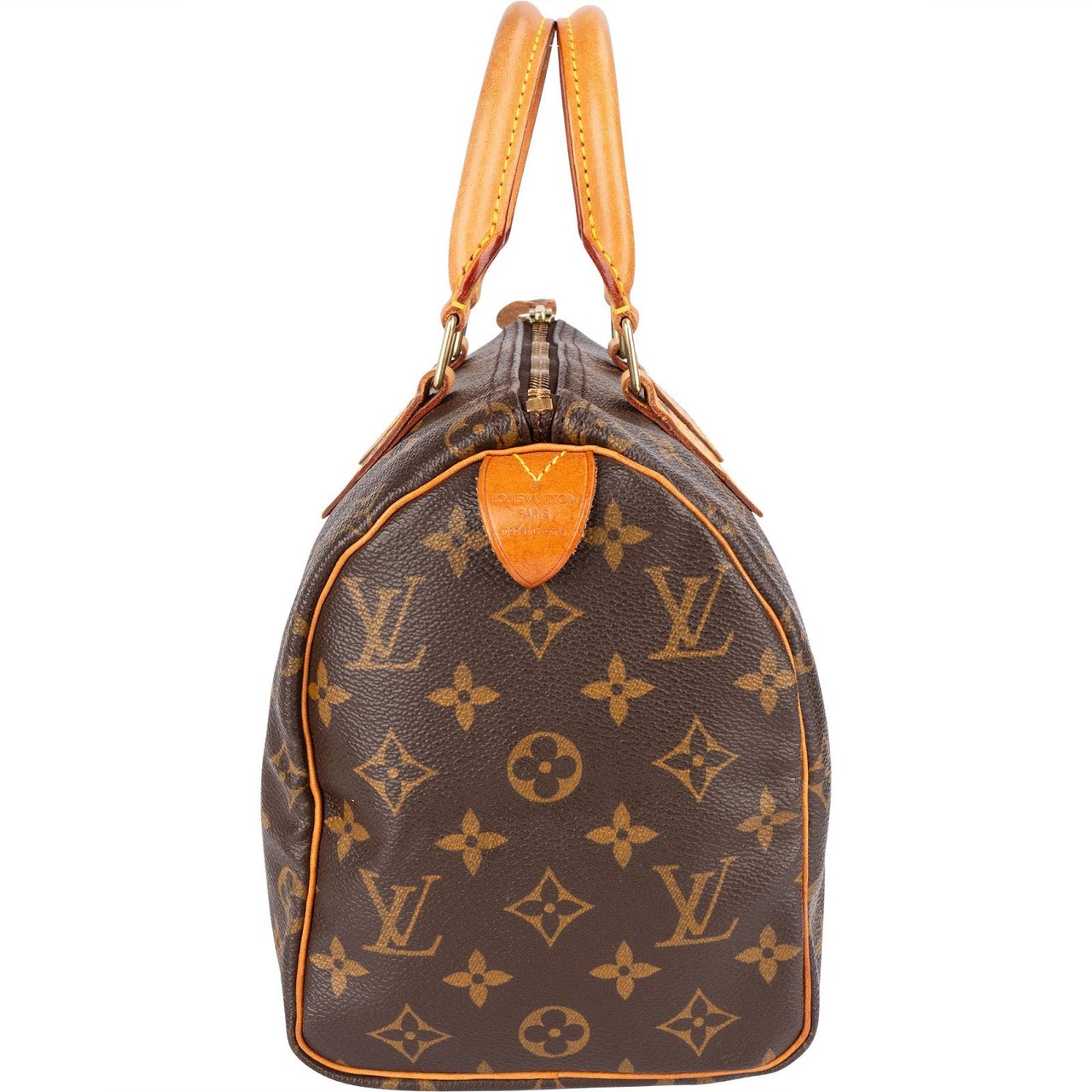 Louis Vuitton Louis Vuitton Monogram Canvas Speedy 25 Handbag Bruin