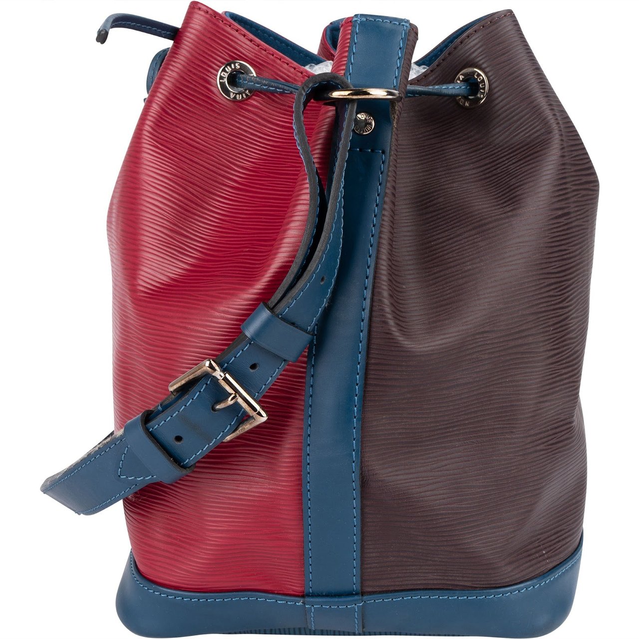 Louis Vuitton Bicolor Epi Leather NM Sac Noe Shoulder Bag Rood