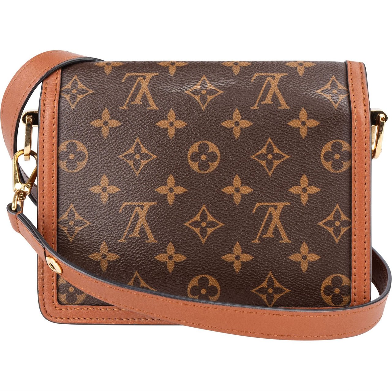 Louis Vuitton Louis Vuitton Monogram Reverse Canvas Dauphine PM Crossbody Bag Bruin