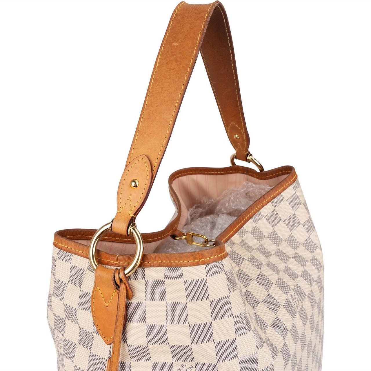Louis Vuitton Louis Vuitton Monogram Damier Azur NM Delightful MM Handbag Wit
