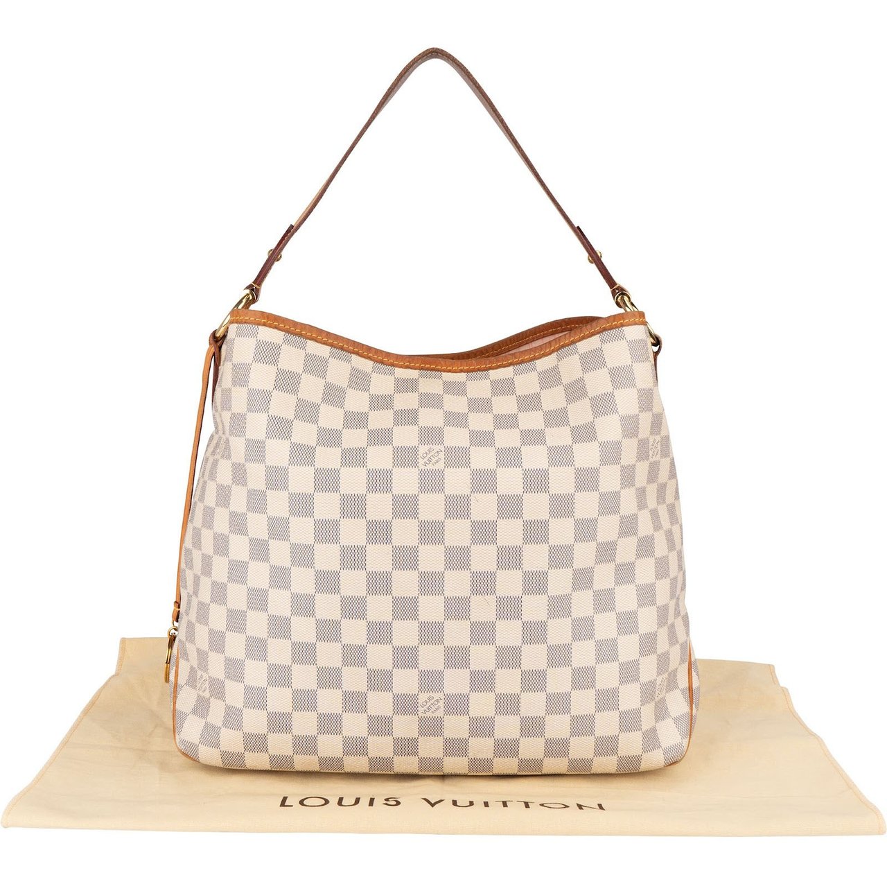 Louis Vuitton Louis Vuitton Monogram Damier Azur NM Delightful MM Handbag Wit