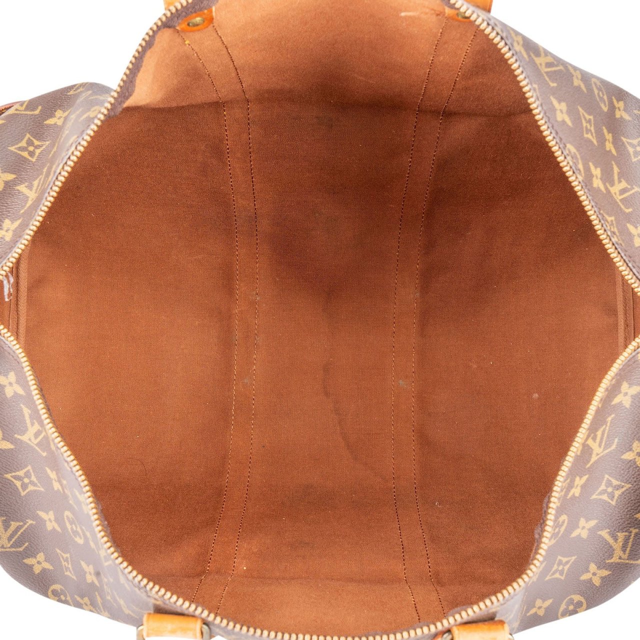 Louis Vuitton Louis Vuitton Monogram Canvas Keepall 50 Bandoulière Travel Bag Bruin